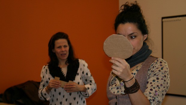 Rainbow (Lili Taylor) is not amused by Selfy (Liza Fernandez).
